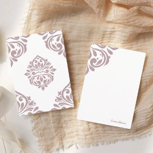 Damask Ambiente Toskana Blassrosa Mitteilungskarte