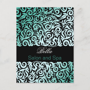 damask aqua business tendance ThankYou Cartes