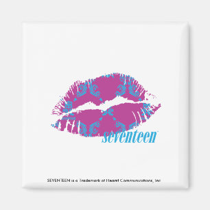 Damask Aqua-Lila Magnet