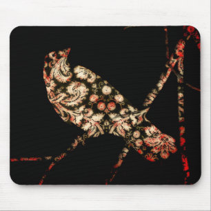Damask Bird Mousepad
