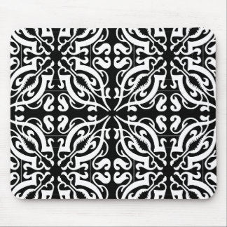 DAMASK - Black Background Mousepad