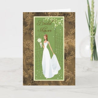 Damask Bridal Shower Einladungskarte