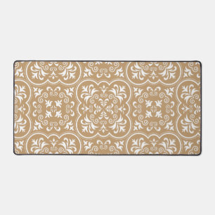 Damask Camel Brown Couleur élégant
