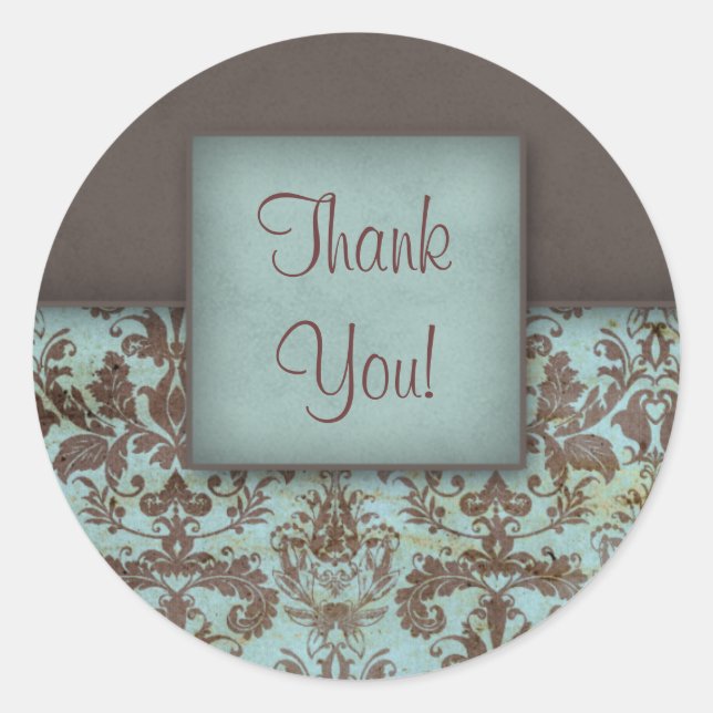 Damask Danke, Stickers (Vorderseite)