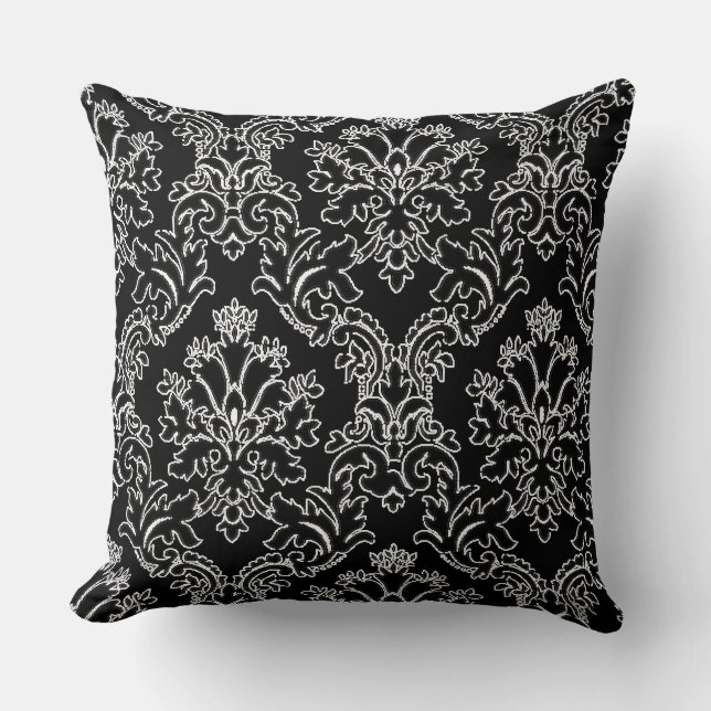 Damask Dekorative Schubkissen Kissen (Vorderseite)