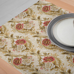 Damask Dreams floraler Tischläufer Vintag Style