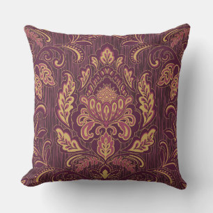 Damask Druckwirbelkissen Kissen