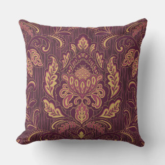 Damask Druckwirbelkissen Kissen