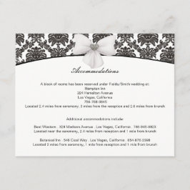 Damask Elegance Wedding Cards Begleitkarte