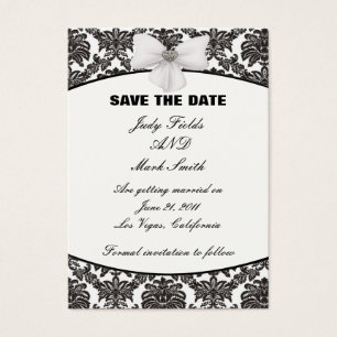 Damask Elegance Wedding speichert die Datumskarten