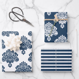 Damask Elegantes Mustertrennpapier Geschenkpapier Set