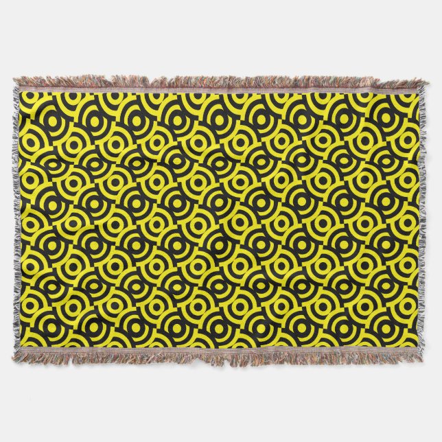 Damask Fabric Decorative Print Decke (Vorderseite)