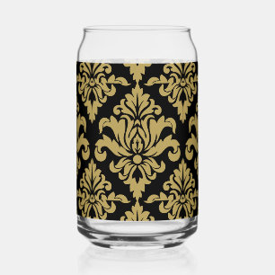 Damask Fabric dekoriert Print Dosenglas