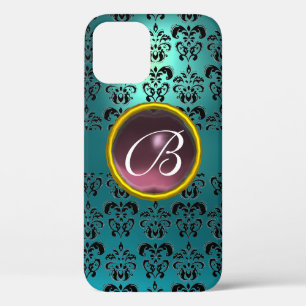 DAMASK GEM MONOGRAM blau lila Case-Mate iPhone Hülle