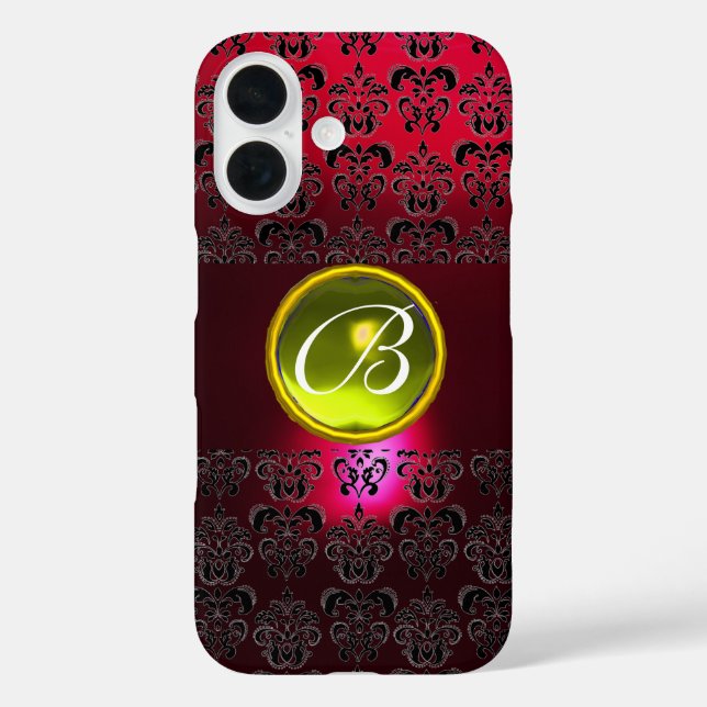 DAMASK GEM MONOGRAM Gelbes Topaz, Red Ruby title_seo2 (Rückseite)