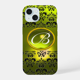 DAMASK GEM MONOGRAM Jaune