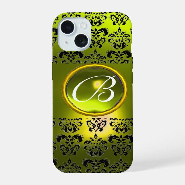 DAMASK GEM MONOGRAM Jaune (Verso)