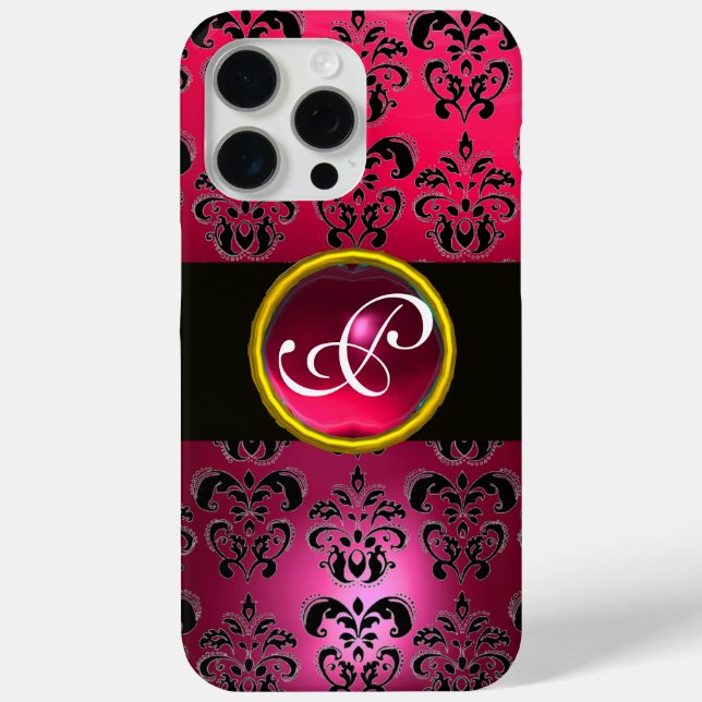 DAMASK GEM MONOGRAM Rosa Red Ruby title_seo2 (Rückseite)