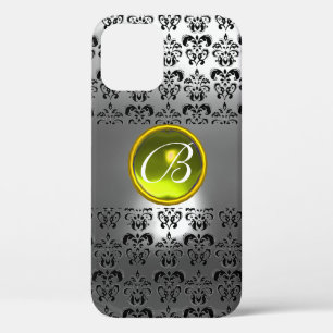 DAMASK GEM MONOGRAMM Yellow white kristall title_seo2