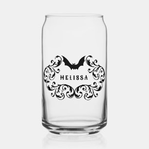 Damask Glam Bat Personalisiert Dosenglas