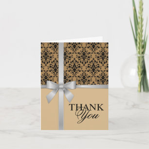 Damask Imitate Silver Ribbon Hochzeit Danke