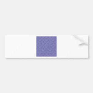 Damask in Blau Autoaufkleber