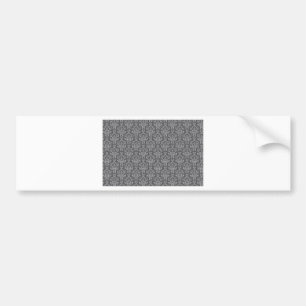 Damask in Grau Autoaufkleber