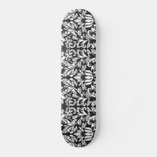 Damask Lace Brocade Classic Wallpaper Skateboard