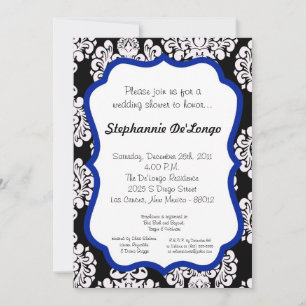 Damask Lace Fancy Elegant Baby Shower Invitations