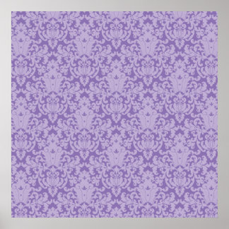 Damask Lace Lila Poster