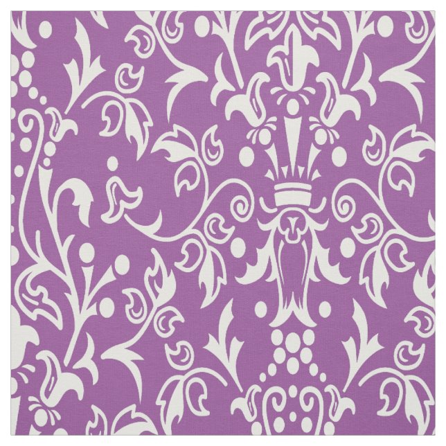 Damask Lila Stoff (Muster)