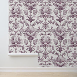 Damask luxuriöse Textur pastellrosa Blüte Blüte Tapete