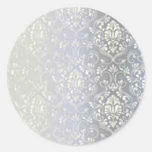Damask Luxus Runder Aufkleber