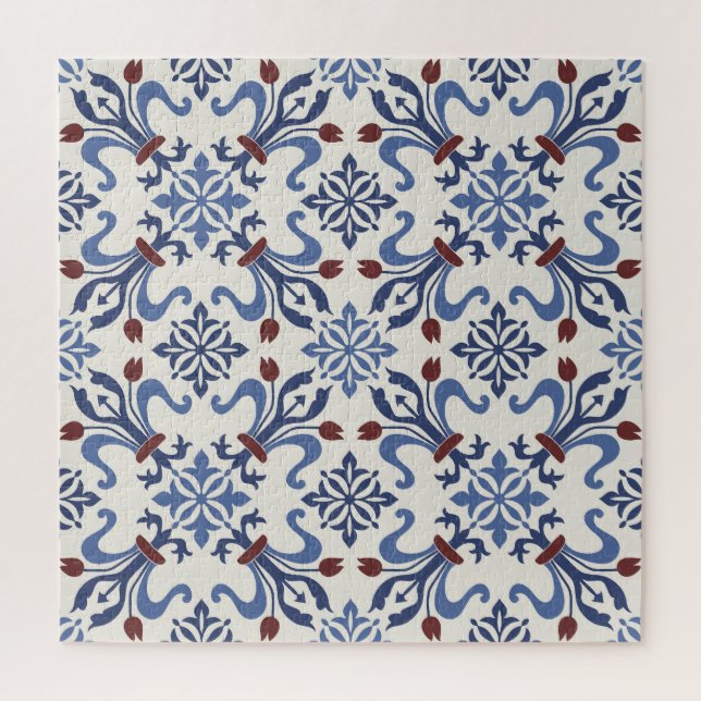 Damask Majolica Tile Design (Vertikal)