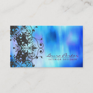 Damask Mandala Watercolor Vintages Artist Visitenkarte
