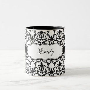 Damask Mug Ajouter Votre Nom