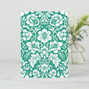 Damask Muster 10 Dankeskarte