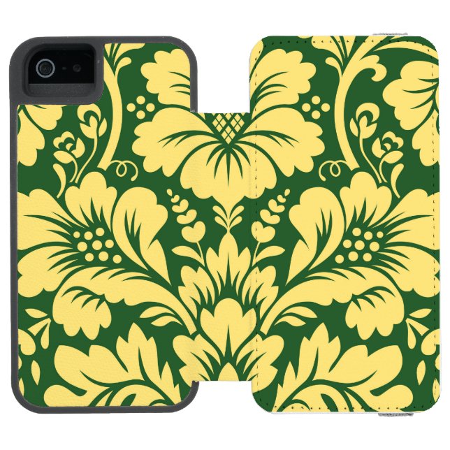 Damask Muster 8 Incipio iPhone Geldbeutel-Hülle (Folio Geöffnet)
