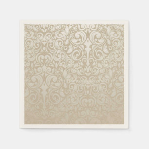 Damask Muster Paper Cocktail Napkins Serviette
