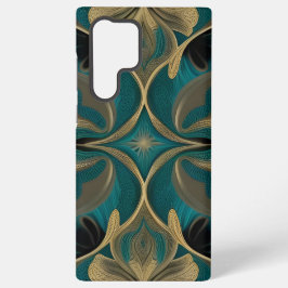 Damask Nahtlose wiederholte Muster-Blume Aquamarin Samsung Galaxy Hülle