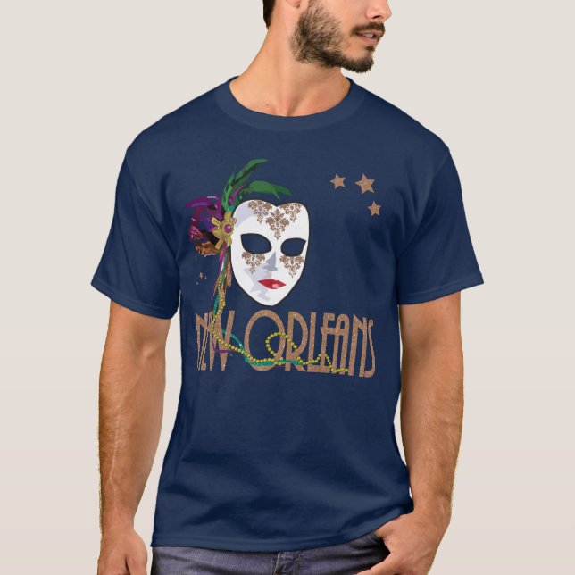 Damask New Orleans Mask T - Shirts (Vorderseite)