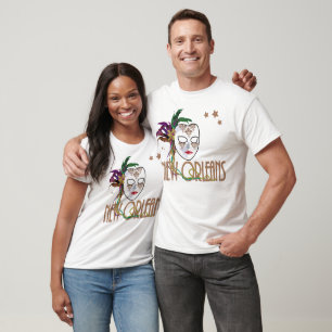 Damask New Orleans Mask T - Shirts