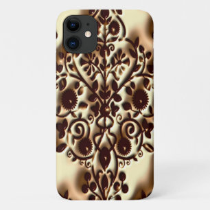 Damask Nouveau Design in rustikalem Plastik Case-Mate iPhone Hülle