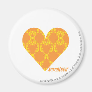 Damask Orange-Yellow 2 Magnet