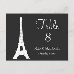 Damask Paris Tischnummer