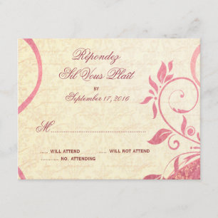 Damask Parisienne - Honeysuckel & Ivory RSVP