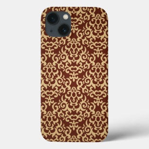 Damask Pattern Background iPhone 13 Hülle