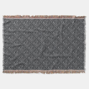Damask Pattern Schwarzer Hintergrund-23961 Decke
