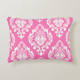 Damask Persian Pink Throw Kissen