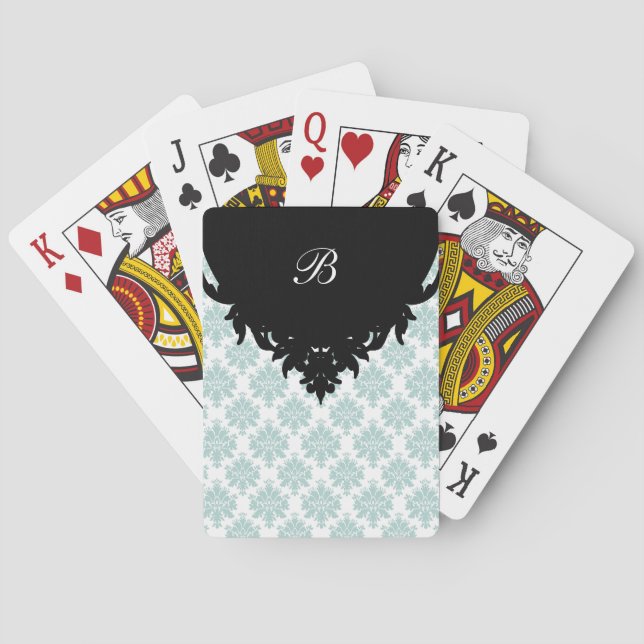 Damask Personalisierte Spielkarten (Rückseite)
